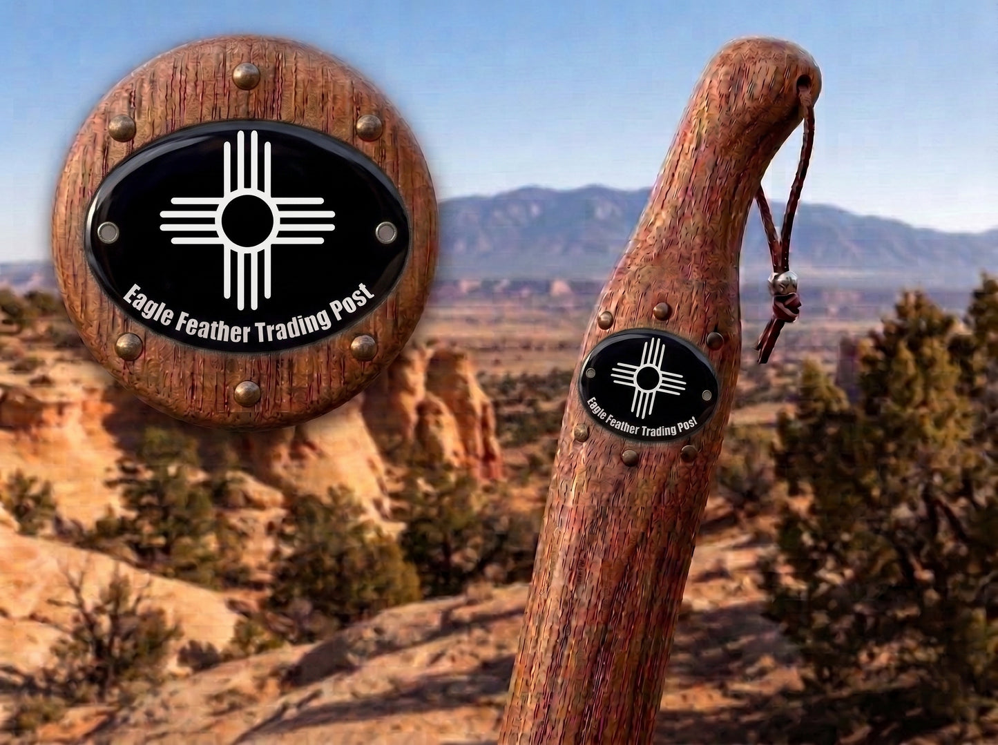 Aluminum Hiking Stick Medallion