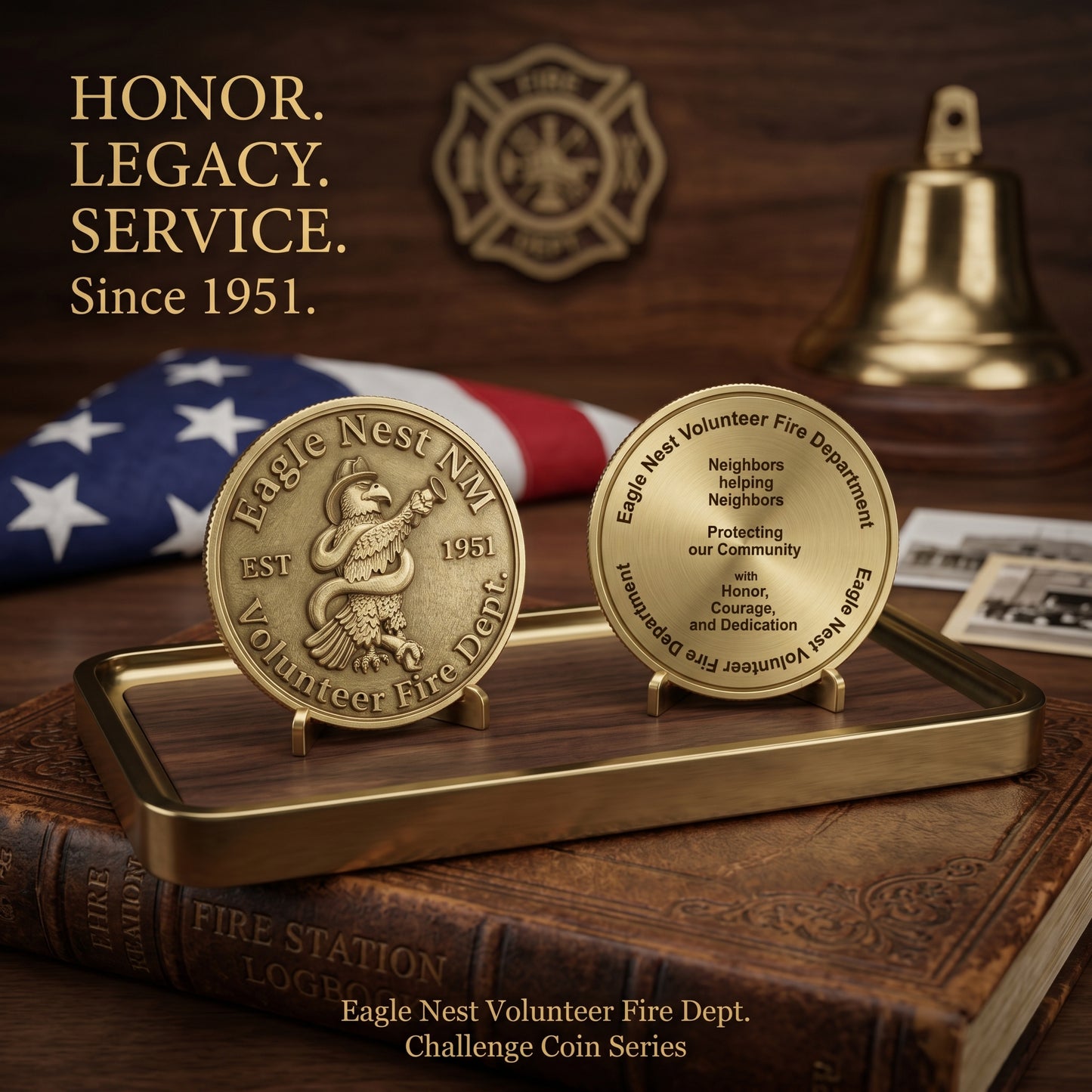 Eagle Nest Volunteer Fire Department Challenge Coin