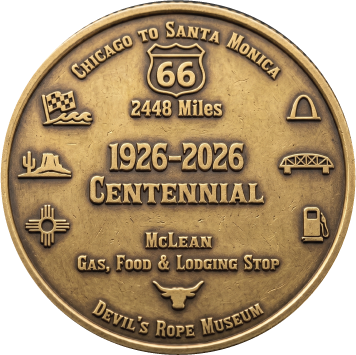 McLean, Texas Route 66 Centennial Commemorative Coin