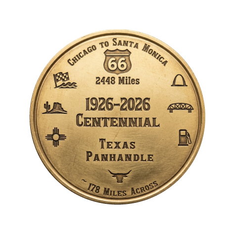 Texas Panhandle Route 66 Centennial Commemorative Coin