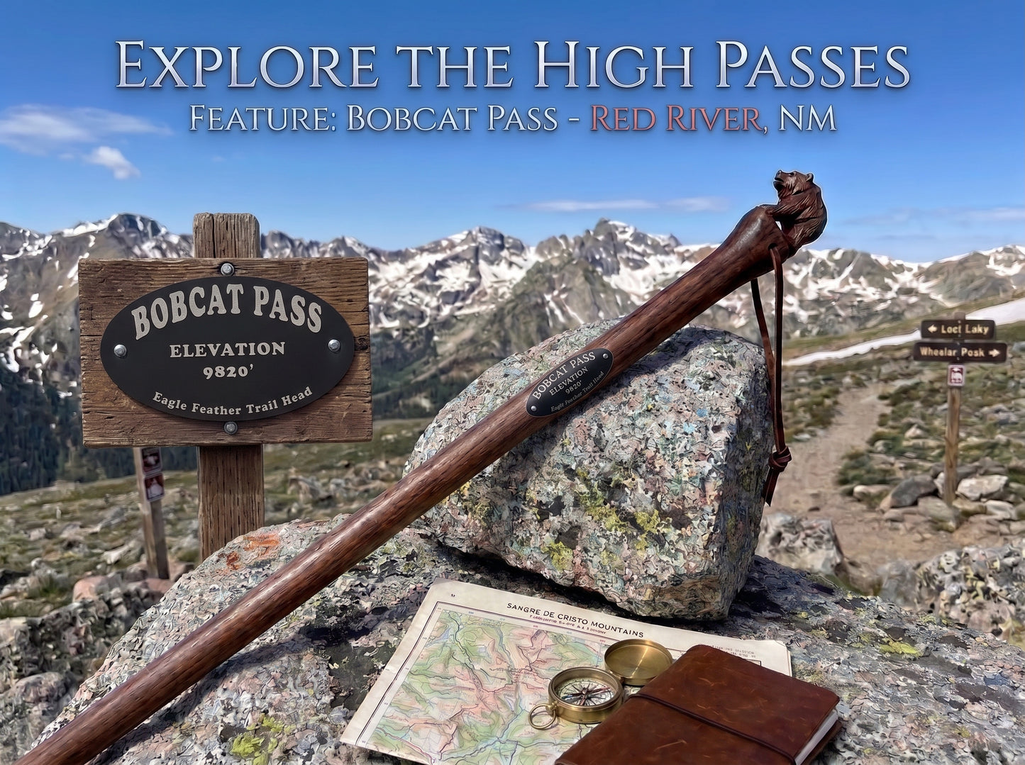 Aluminum Hiking Stick Medallion