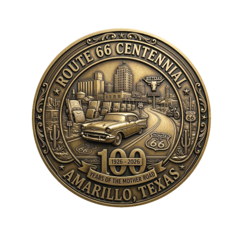 Amarillo, TX - Route 66 Centennial Commemorative Coin