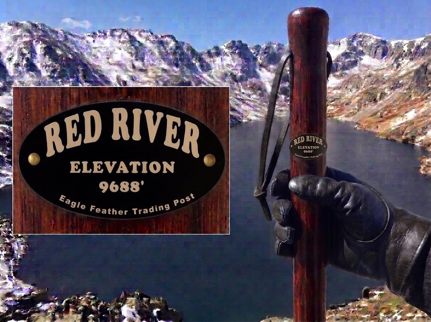 Aluminum Hiking Stick Medallion