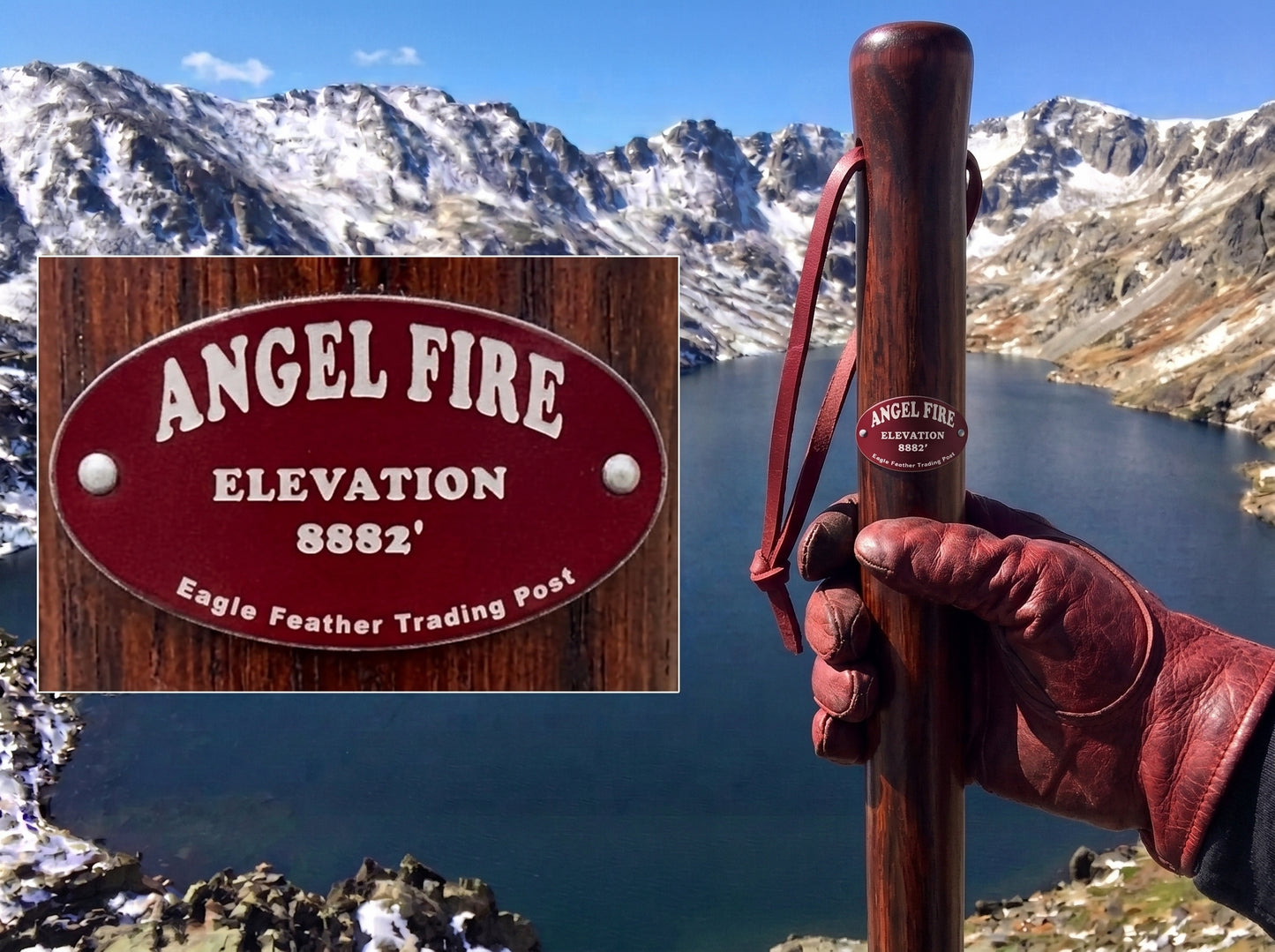 Aluminum Hiking Stick Medallion