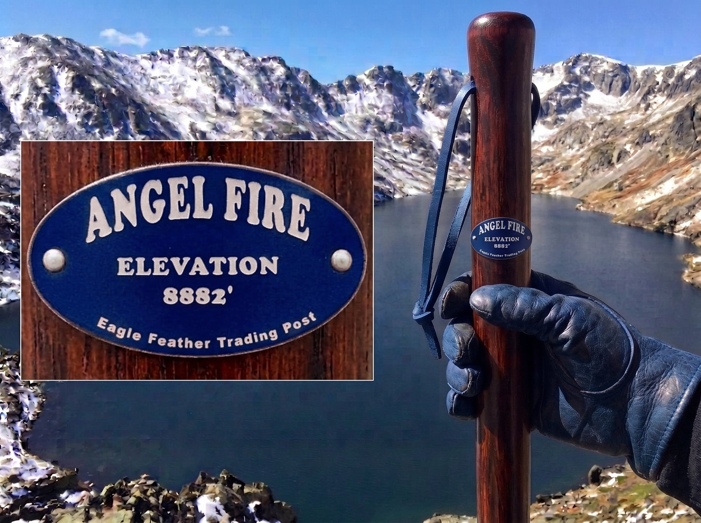 Aluminum Hiking Stick Medallion