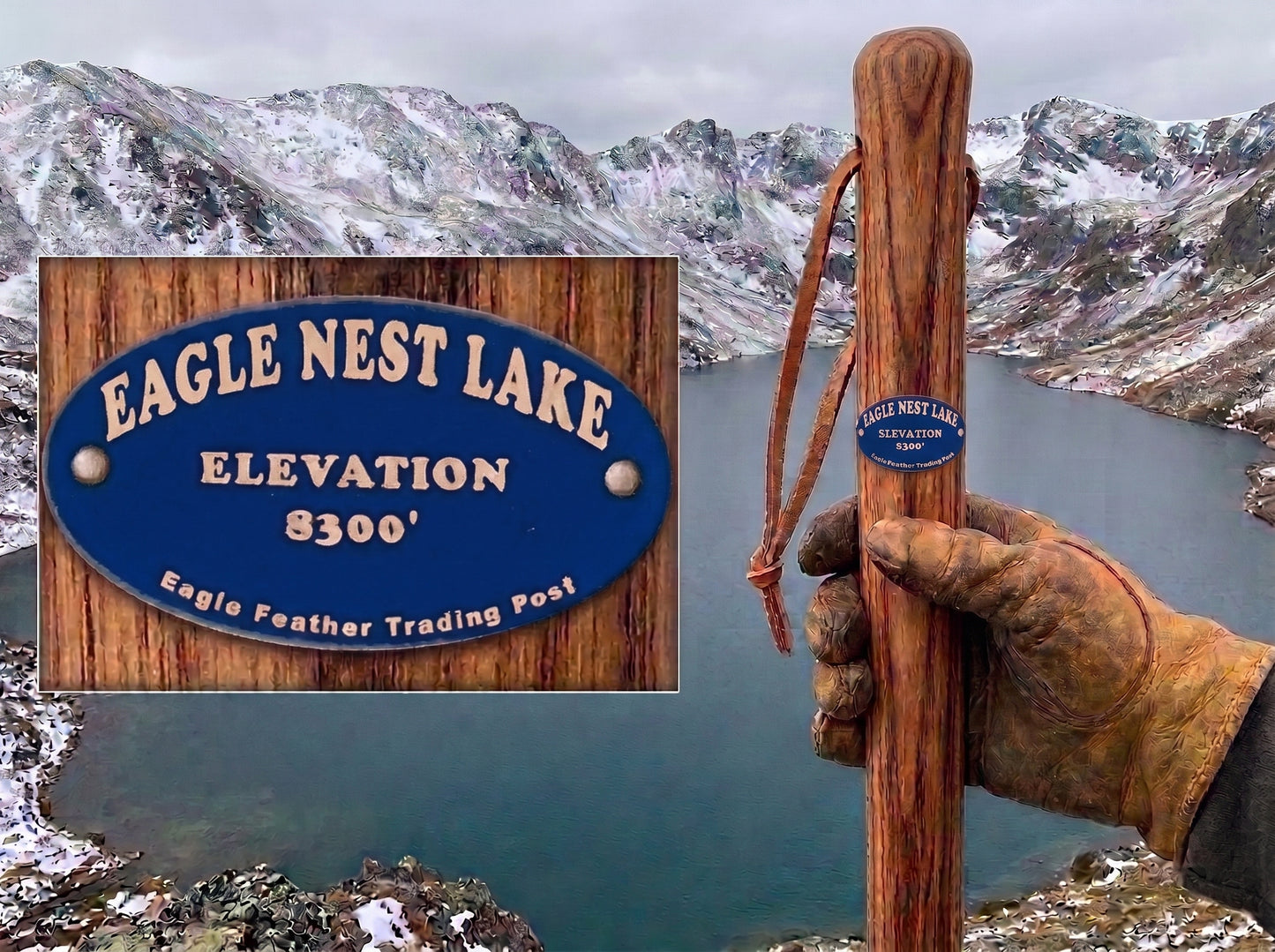 Aluminum Hiking Stick Medallion