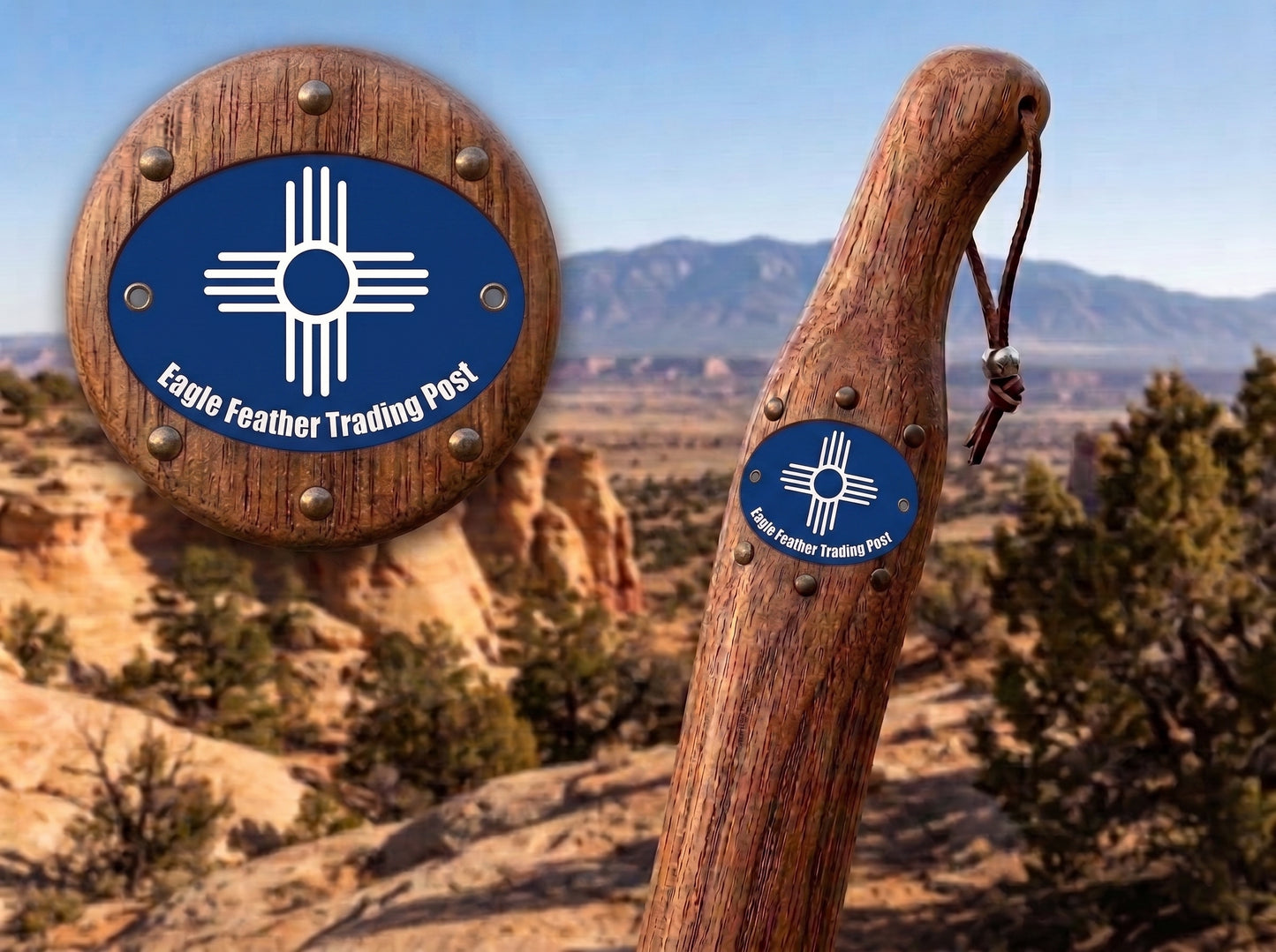 Aluminum Hiking Stick Medallion
