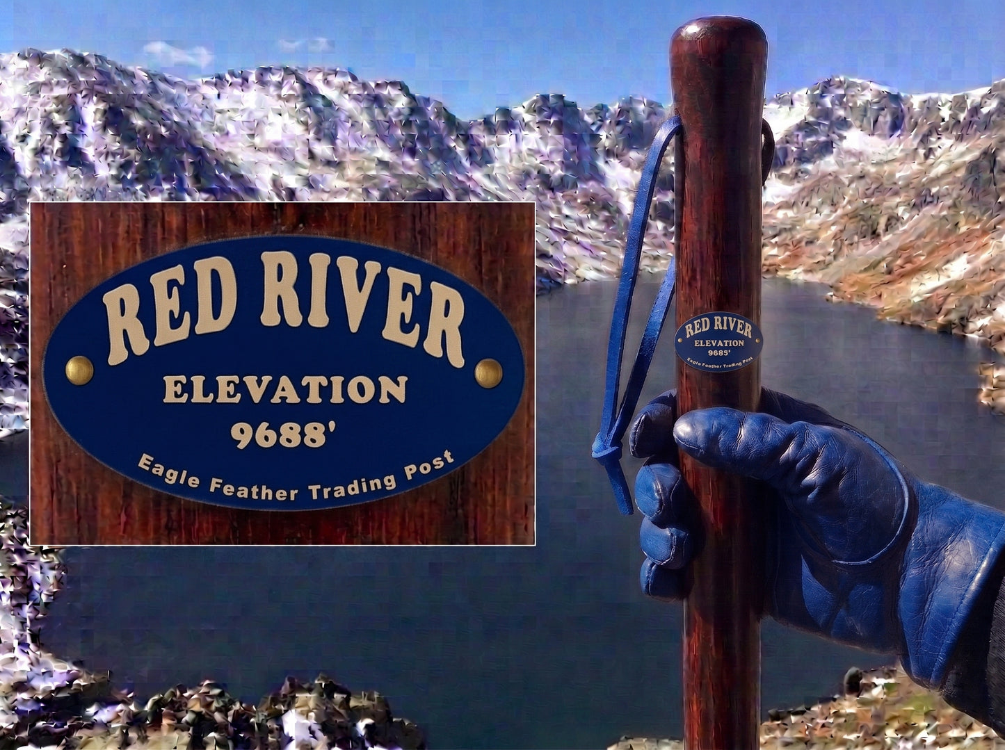 Aluminum Hiking Stick Medallion
