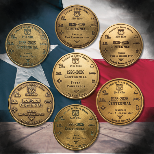 Route 66 Centennial Collector Coin Set – The Complete Texas Panhandle Collection