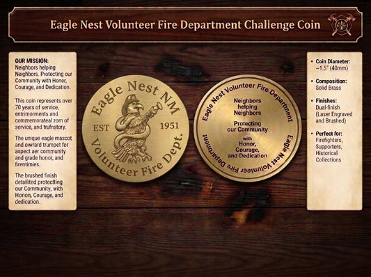 Eagle Nest Volunteer Fire Department — Commemorative Challenge Coin