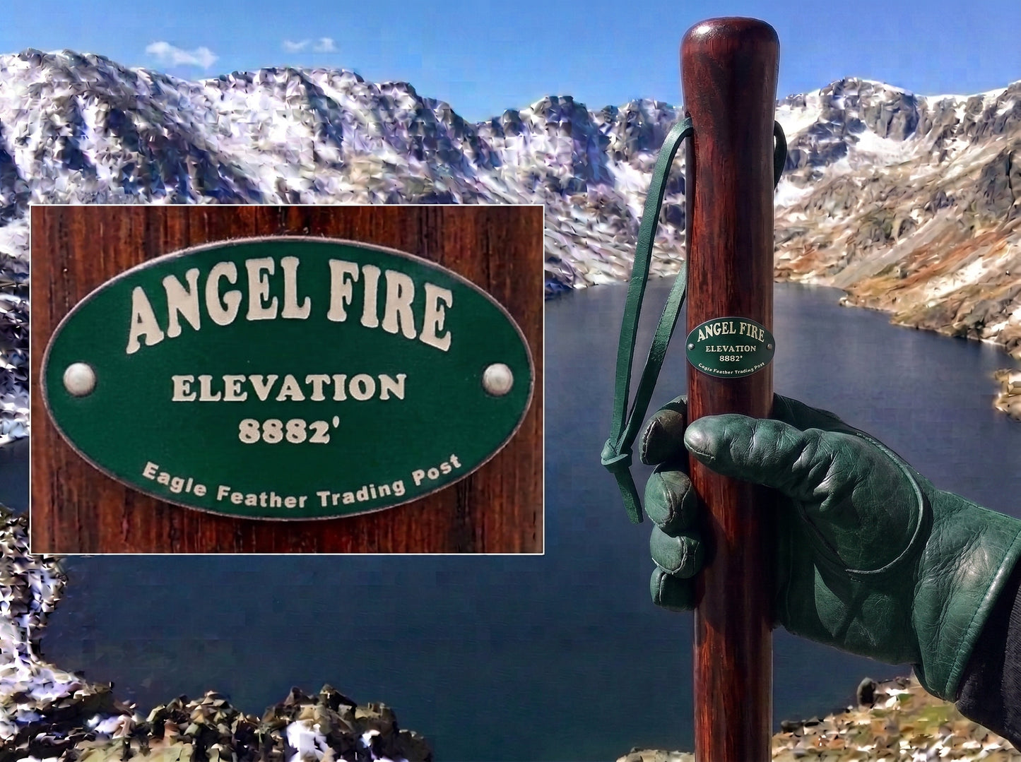 Aluminum Hiking Stick Medallion