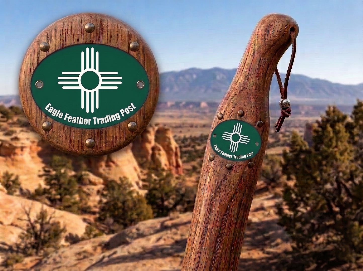 Aluminum Hiking Stick Medallion