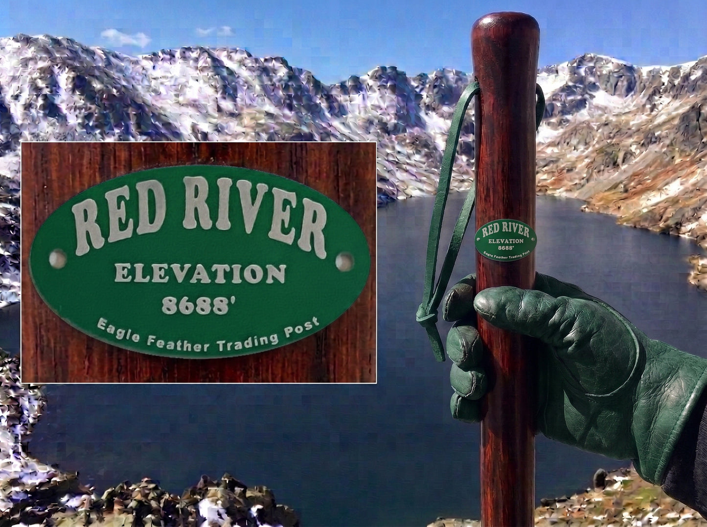 Aluminum Hiking Stick Medallion