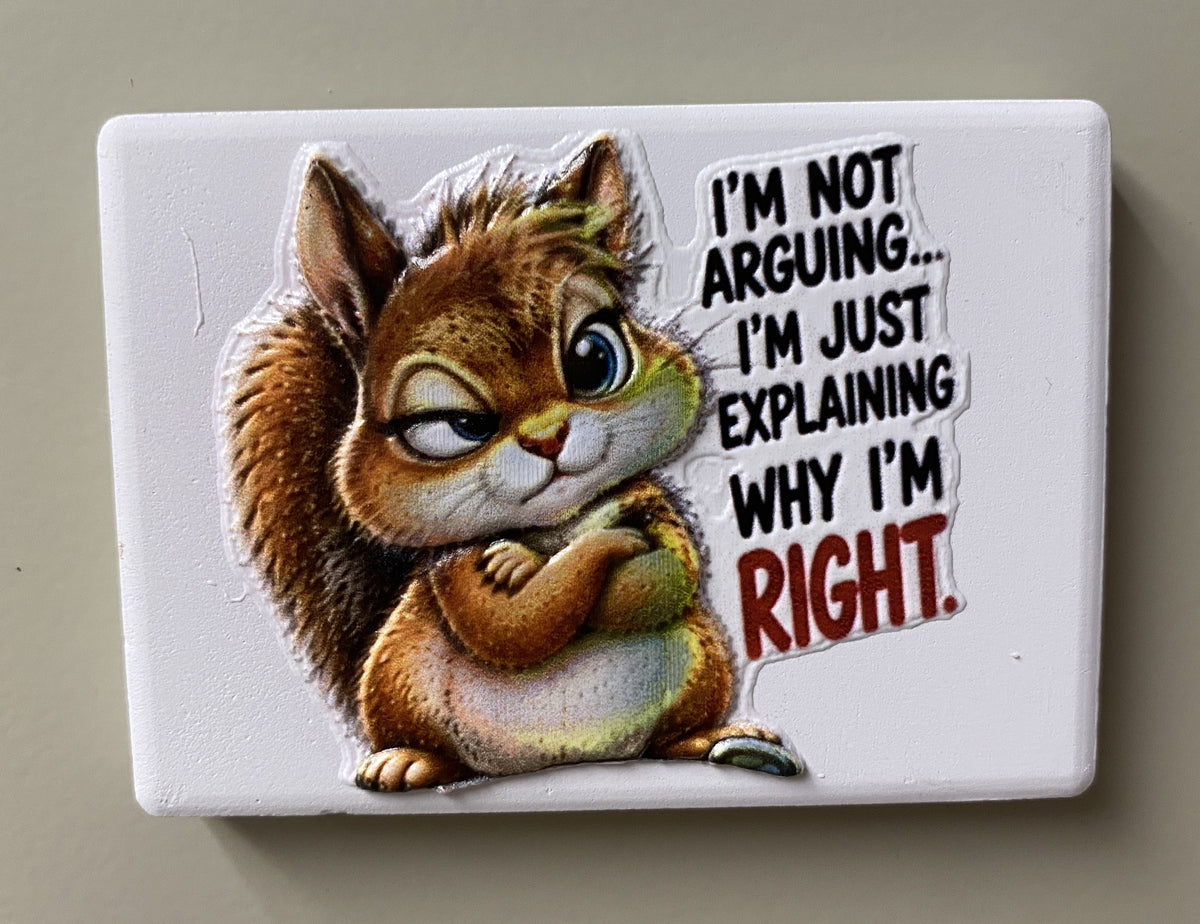I'm Not Arguing, I'm Right — Fridge Magnet