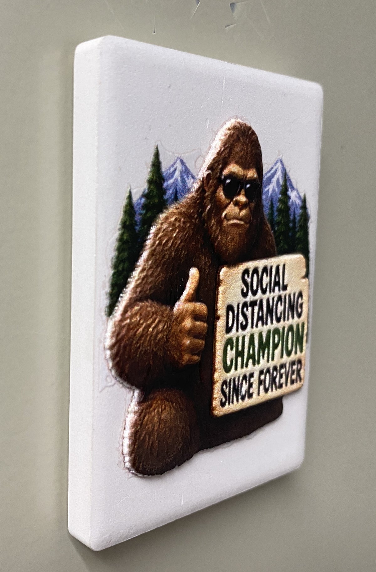 Social Distancing Champion — Fridge Magnet
