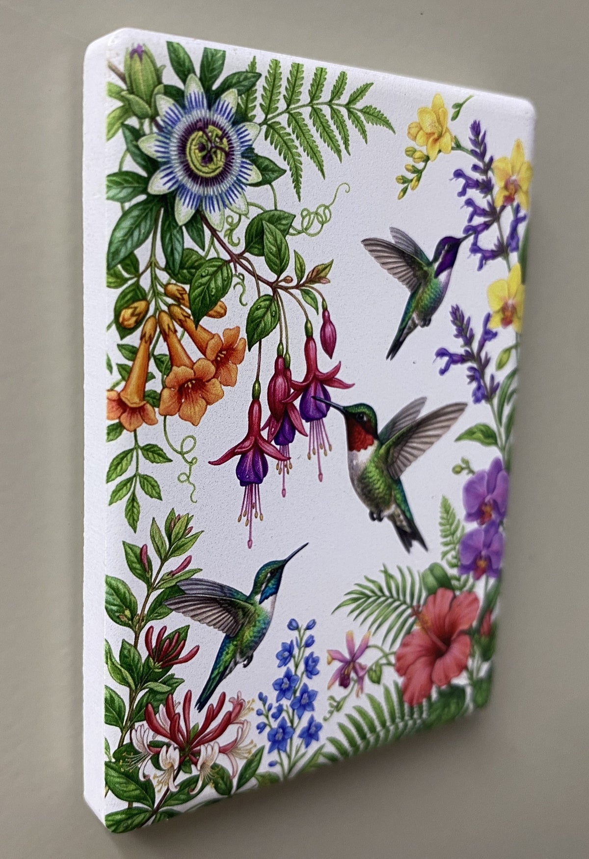 Hummingbird Garden — Fridge Magnet