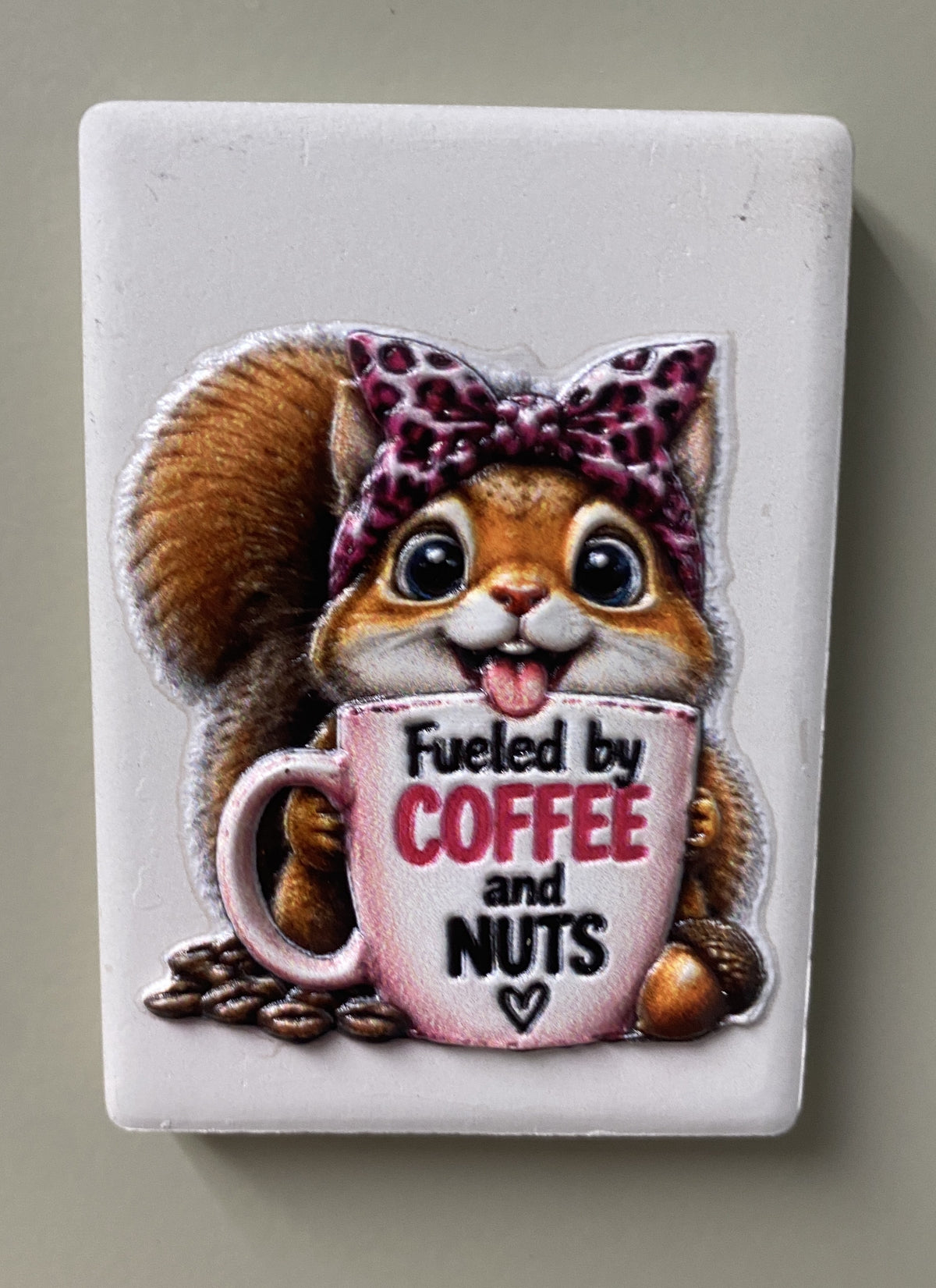 Fueled by Coffee and Nuts — Fridge Magnet