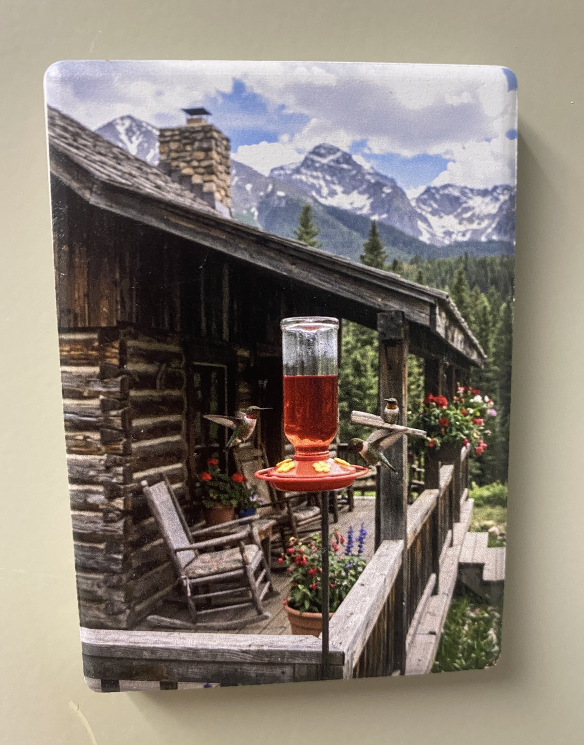 Mountain Cabin Porch — Fridge Magnet