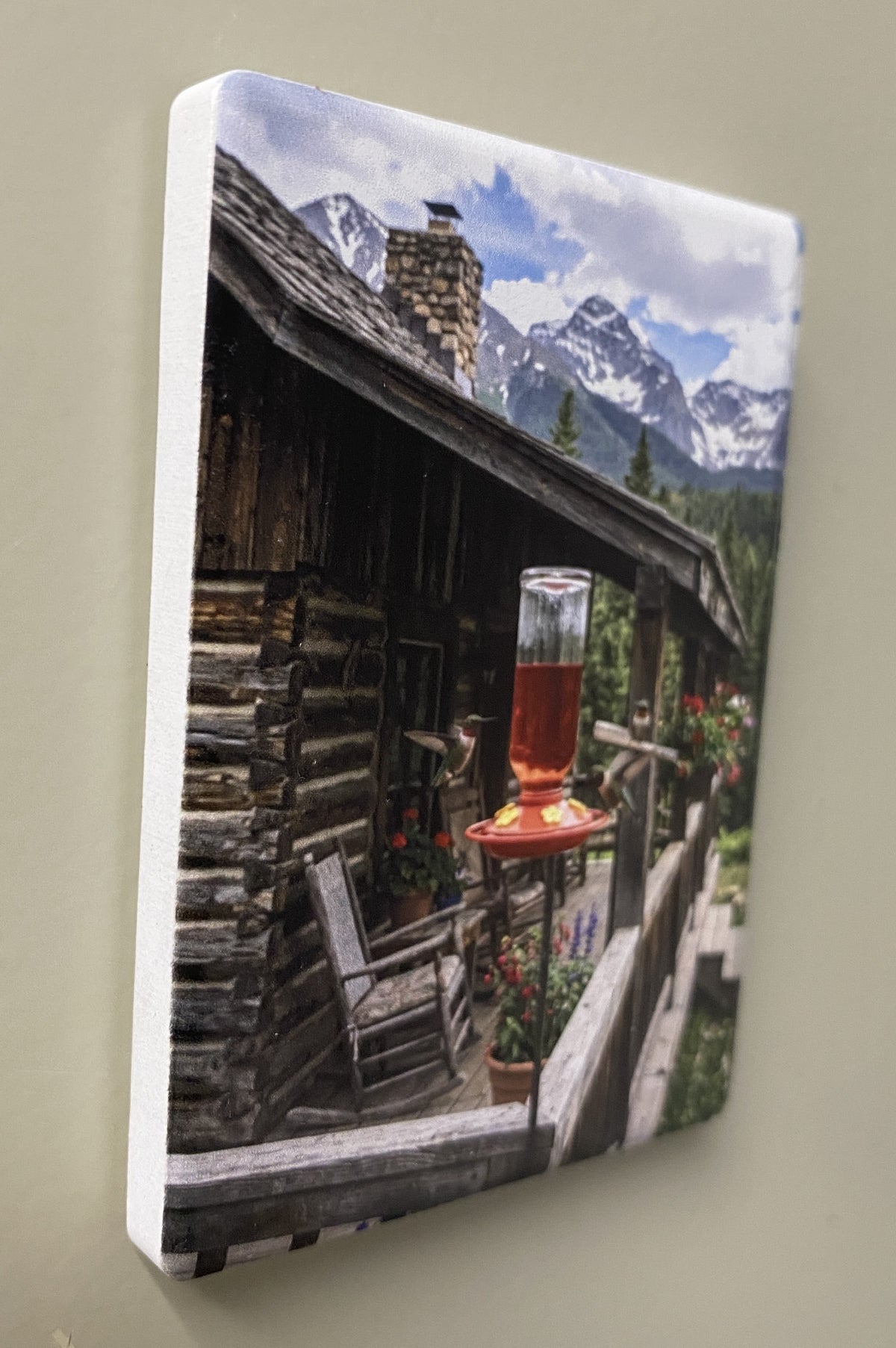Mountain Cabin Porch — Fridge Magnet