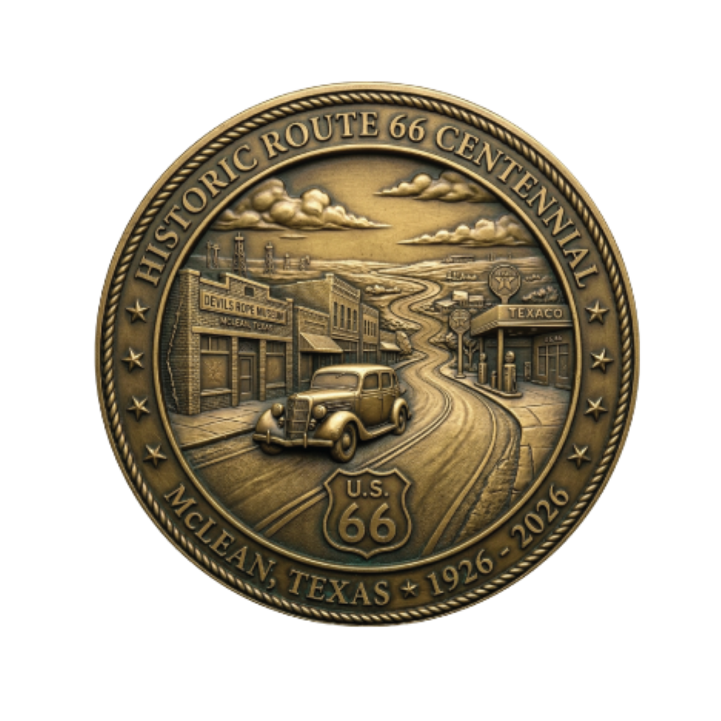 Route 66 Centennial Collector Coin Set – The Complete Texas Panhandle Collection