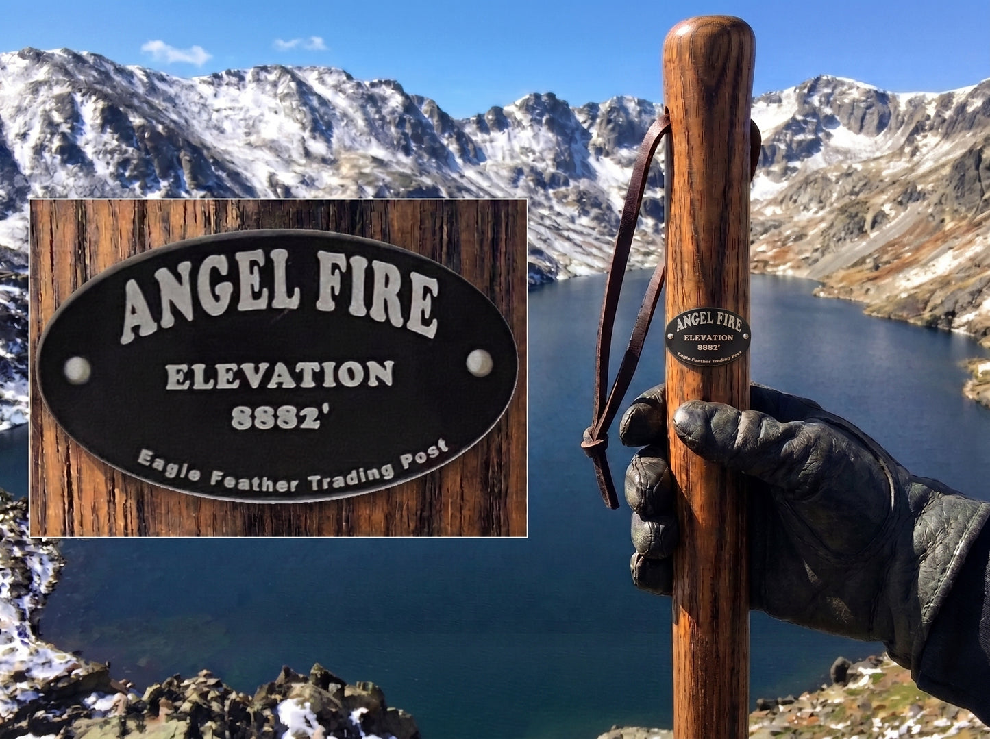Aluminum Hiking Stick Medallion