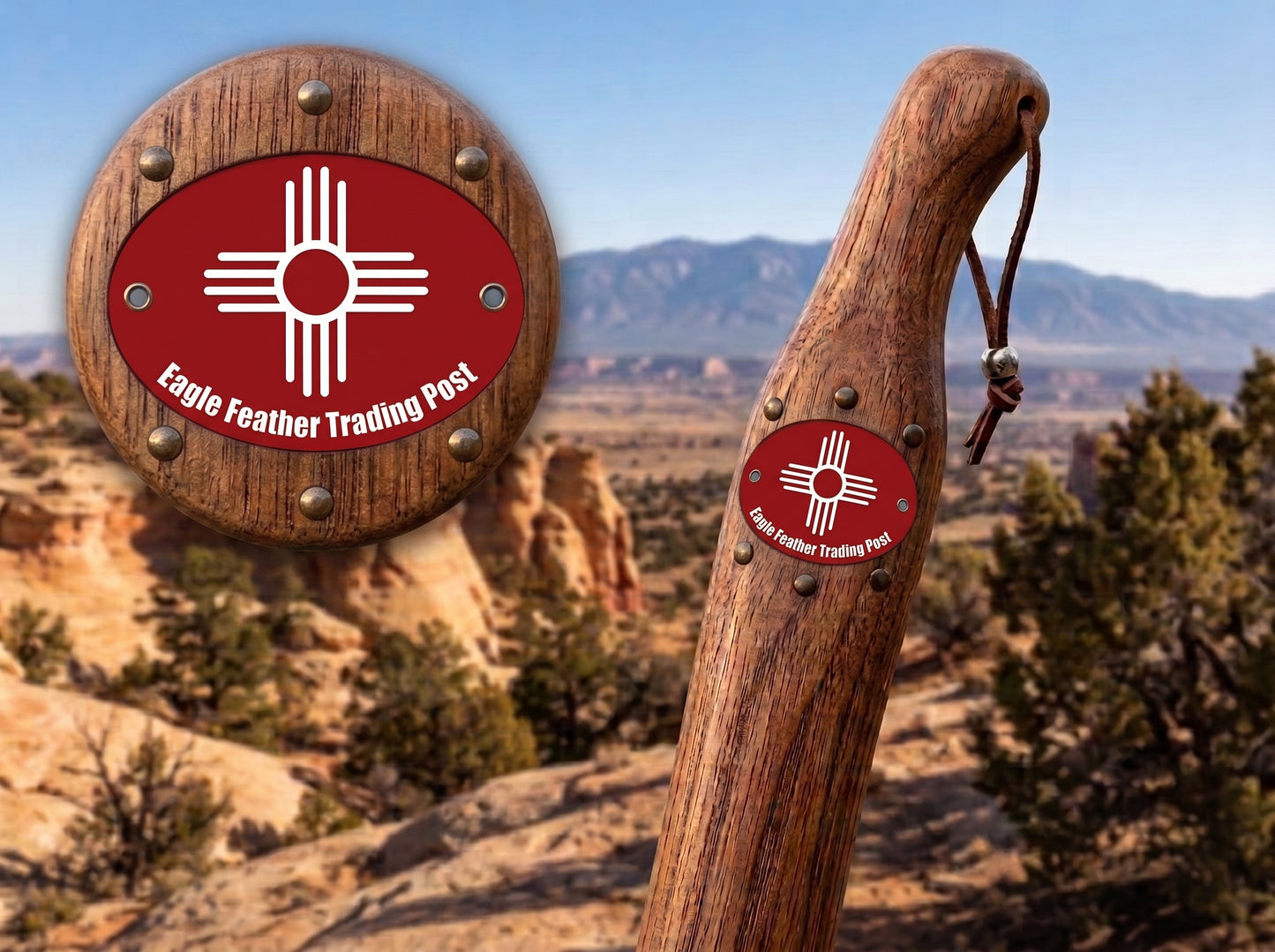 Aluminum Hiking Stick Medallion