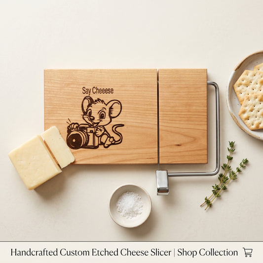 "Say Cheese™ Cheese Board Slicer